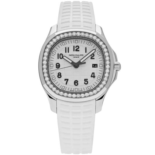 Patek Philippe 5067A 36MM White Dial Factory Diamond Bezel Ladies Aquanaut