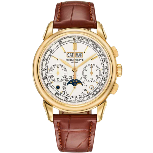 5270R-001 Rose Gold Perpetual Calendar White Dial on Leather