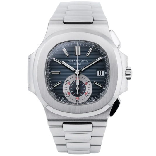 Patek Philippe Nautilus Ref. 5980/1A-001 Stainless Steel Chronograph Blue Dial