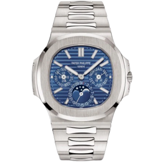 Patek Philippe Nautilus Ref. 5740/1G 40mm White Gold Perpetual Blue Dial