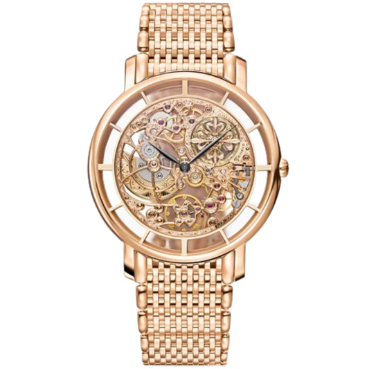 Patek Philippe Calatrava Ref. 5180/1R 39mm Complications Skeleton Rose Gold Bracelet and Bezel