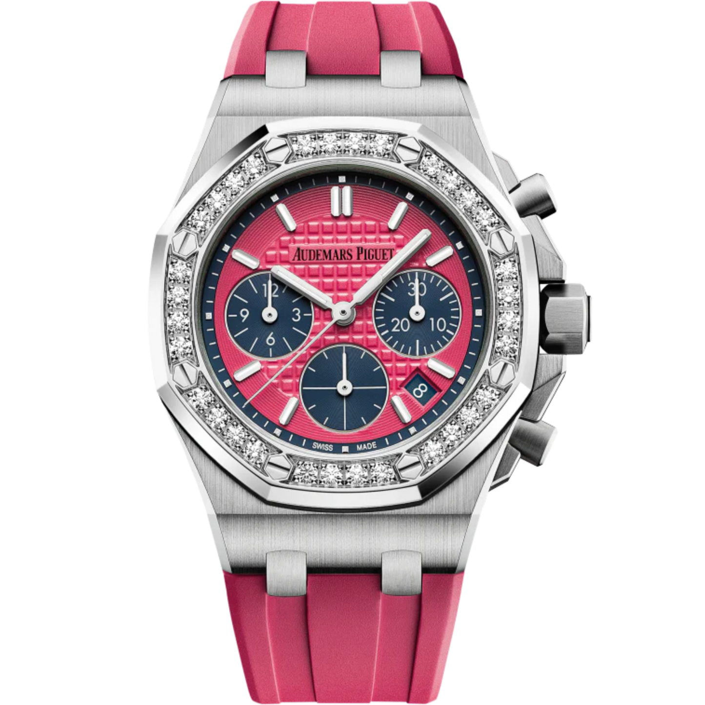 Audemars Piguet Royal Oak Offshore Ref. 26231ST.ZZ.D069CA.01 37MM Stainless Steel Pink Dial with Factory Diamond Bezel