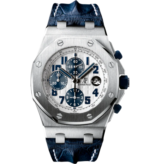 Audemars Piguet Royal Oak Offshore  Ref. 26170ST.OO.D305CR.01 42MM Stainless Steel Navy with White Dial/Blue Subdials