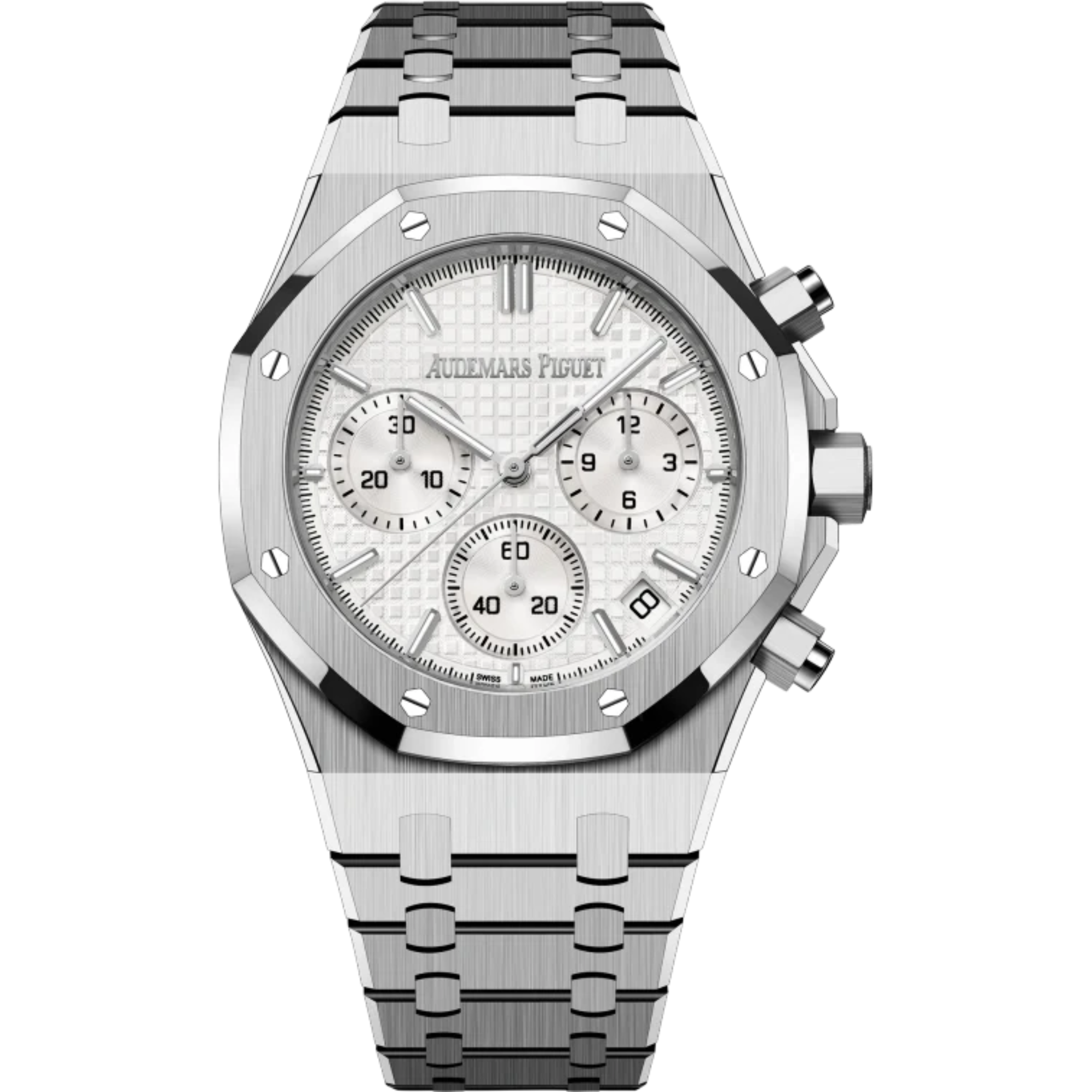 Audemars Piguet Royal Oak Chronograph Ref. 26240ST.OO.1320ST.03 41MM Stainless Steel White Dial