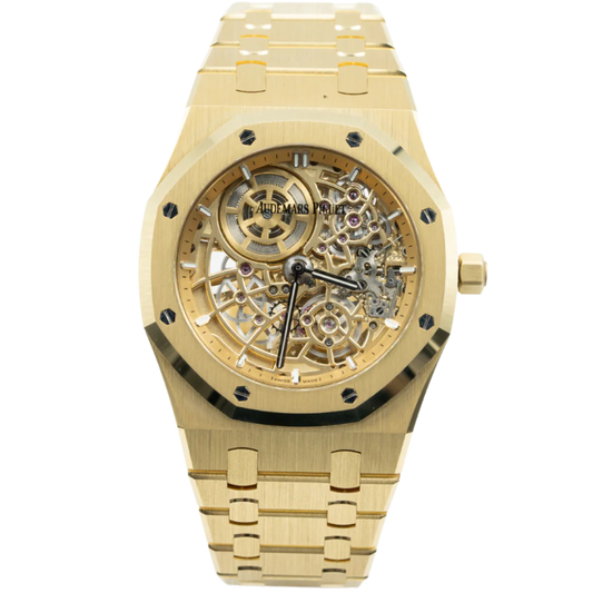 Audemars Piguet Royal Oak "Jumbo" Ref. 16204BA.OO.1240BA.01 39MM Yellow Gold Extra Thin Openworked
