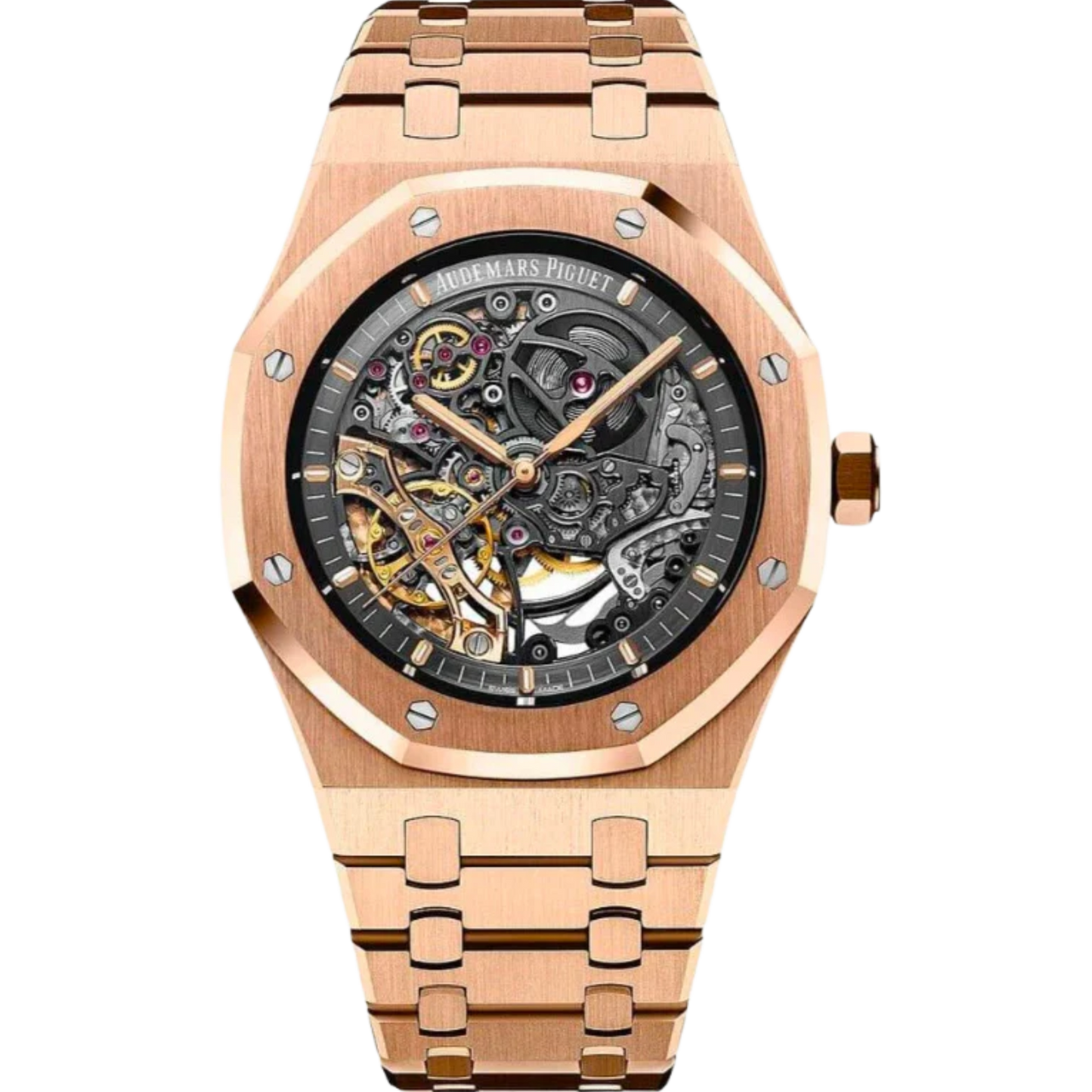 Audemars Piguet Ref. 15407OR.OO.1220OR.01 41MM Rose Gold Double Balance Openworked Skeleton