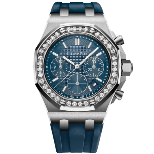 Audemars Piguet 37MM Royal Oak Offshore Ice Blue Dial with Factory Set Bezel