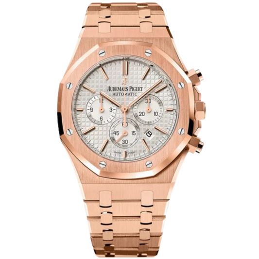 Audemars Piguet Royal Oak Chronograph Ref. 26320OR.OO.1220OR.02 41MM Rose Gold White Dial