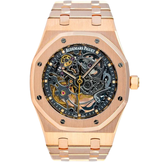 15305OR.OO.D088CR.01 39MM Rose Gold Skeleton
