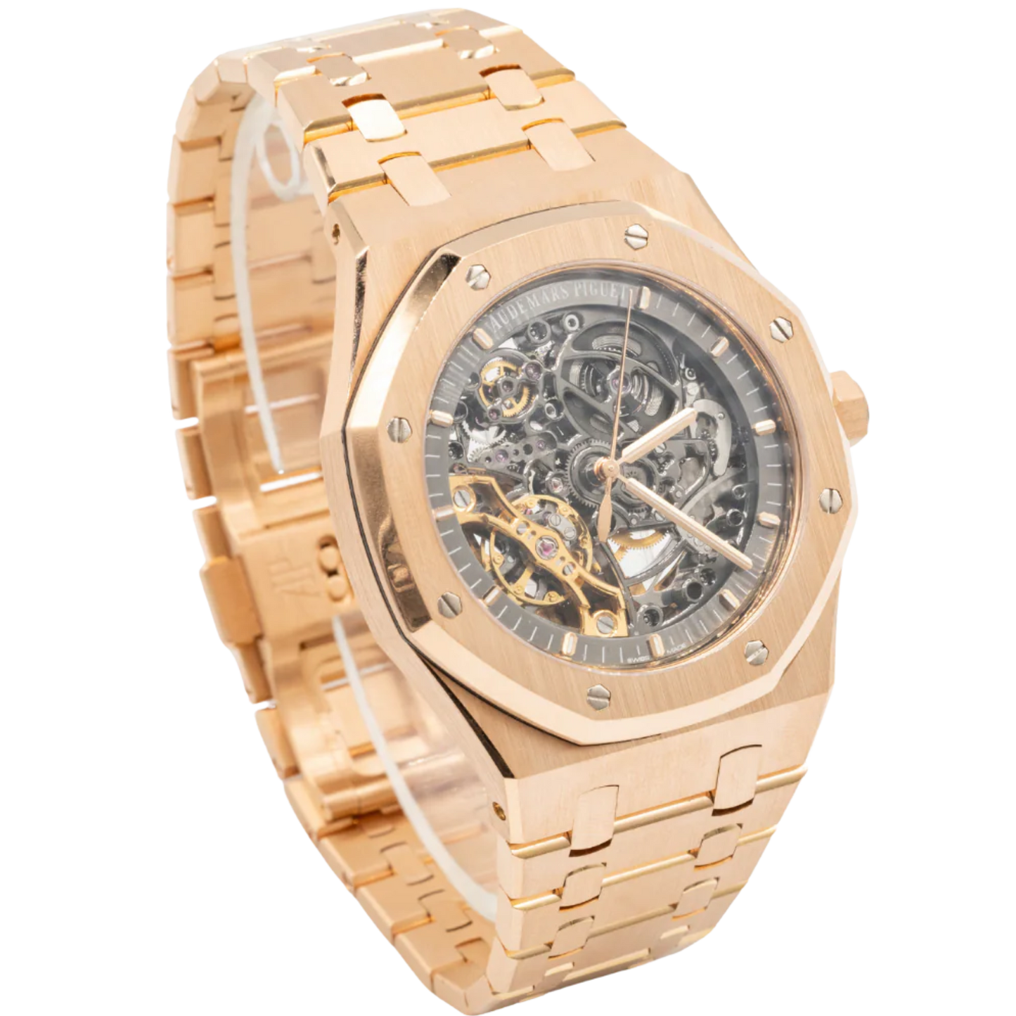 Audemars Piguet Ref. 15407OR.OO.1220OR.01 41MM Rose Gold Double Balance Openworked Skeleton
