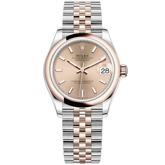 Datejust 31 31mm Jubilee Bracelet Oystersteel and Everose Gold with Rosé-Colour Dial Everose Gold Bezel