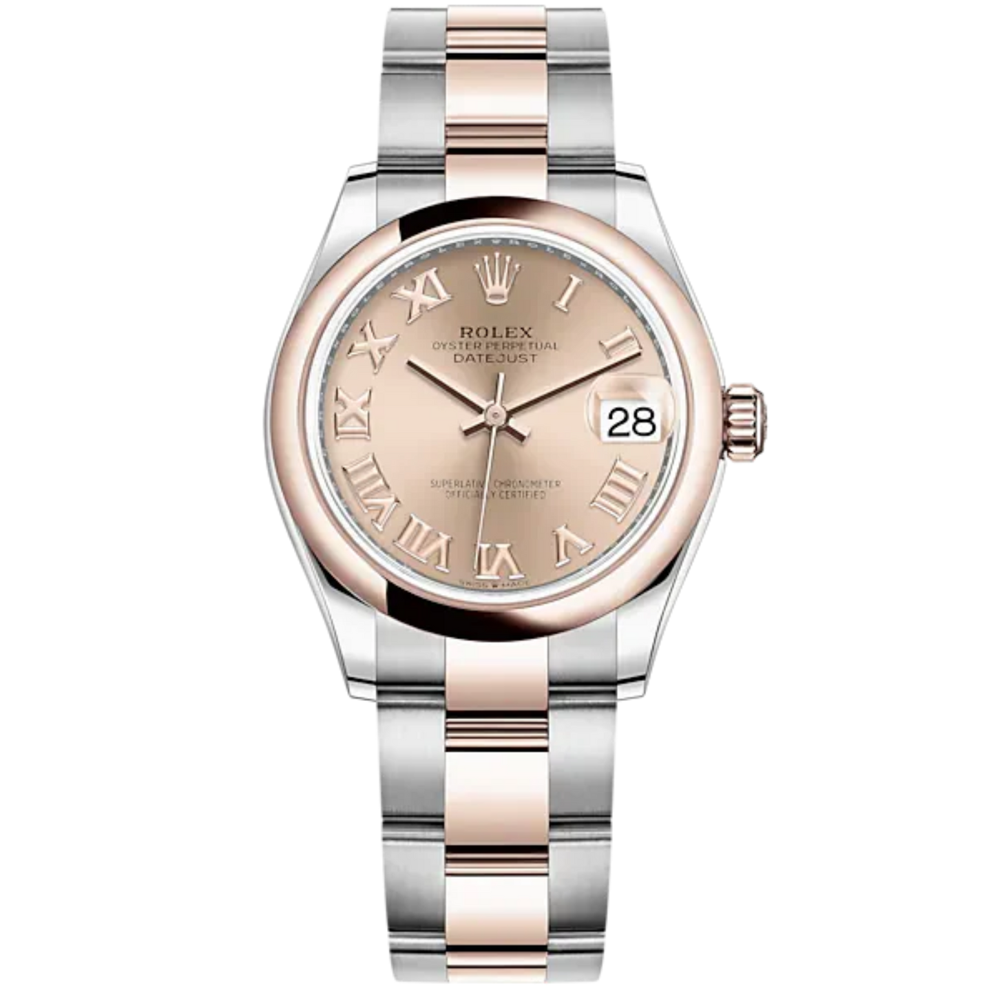 Datejust 31 31mm Oyster Bracelet Oystersteel and Everose Gold with Rosé-Colour Dial Everose Bezel