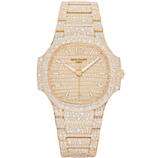 7118/1450R-001 Ladies Nautilus Haute Joaillerie Rose Gold Dial 12.69-carat Top Wesselton Diamond-paved Watch