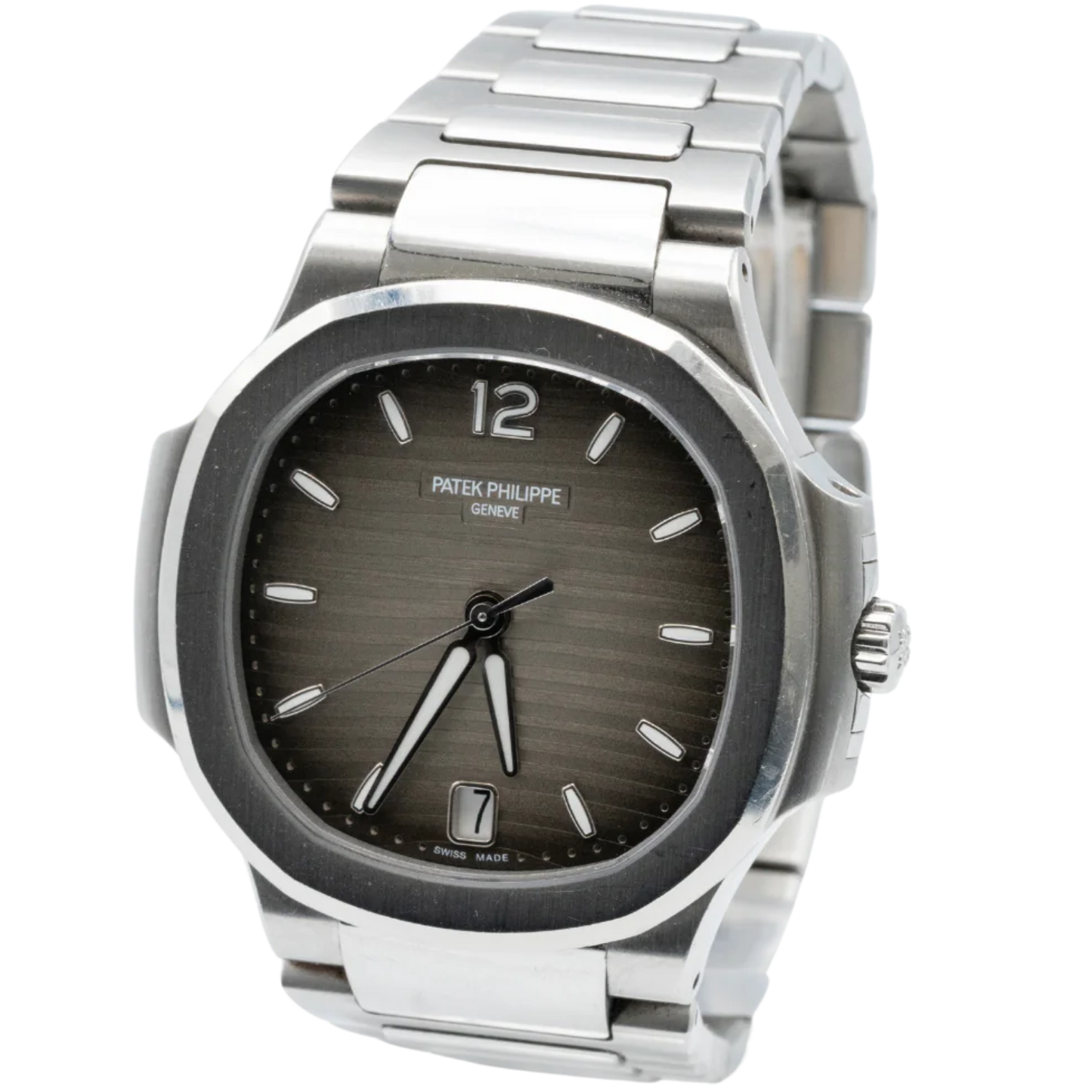 7118-1A-011 Nautilus Ladies 35.2mm Stainless Steel Bracelet Smoke Gray Dial Steel Bezel