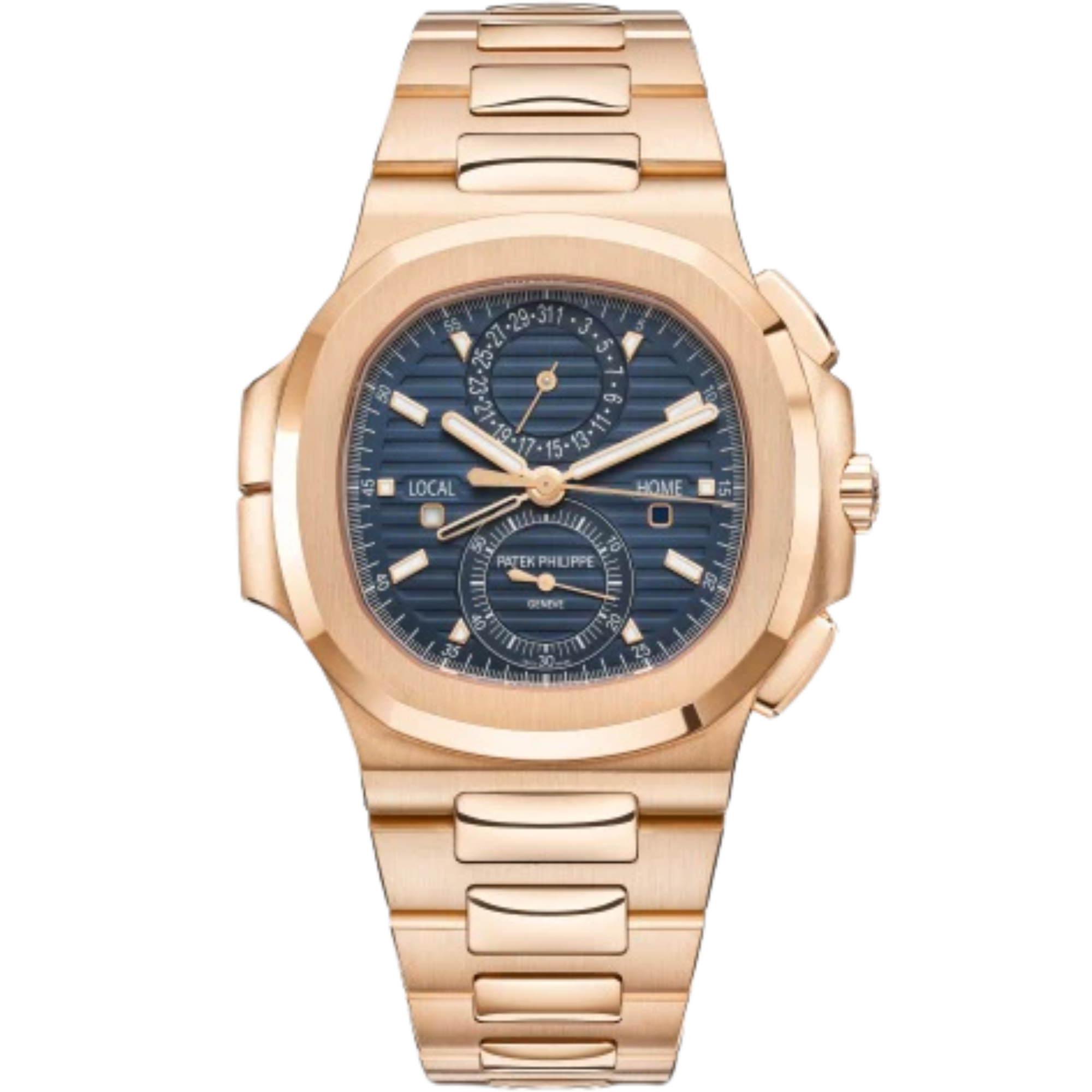 Patek Philippe Nautilus Ref. 5990/1R 40.5mm Rose Gold Bracelet Blue Dial