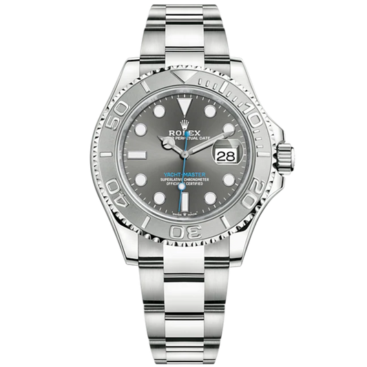 Yacht-Master 40 40mm Oyster Bracelet Oystersteel and Platinum with Slate Dial Bidirectional Rotatable Bezel