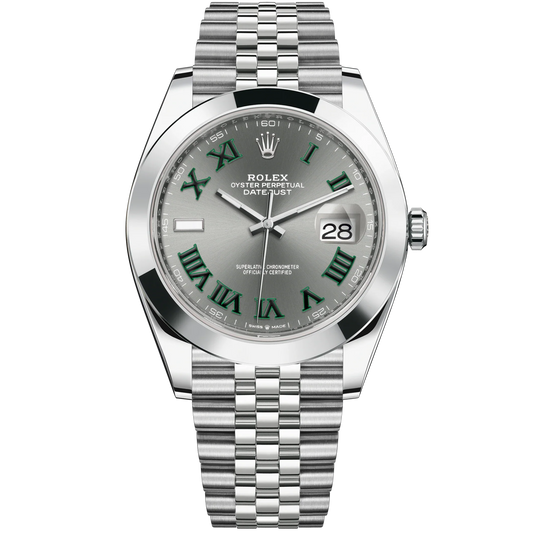 Datejust 41 41mm Jubilee Bracelet Oystersteel with Slate Dial Oystersteel Bezel
