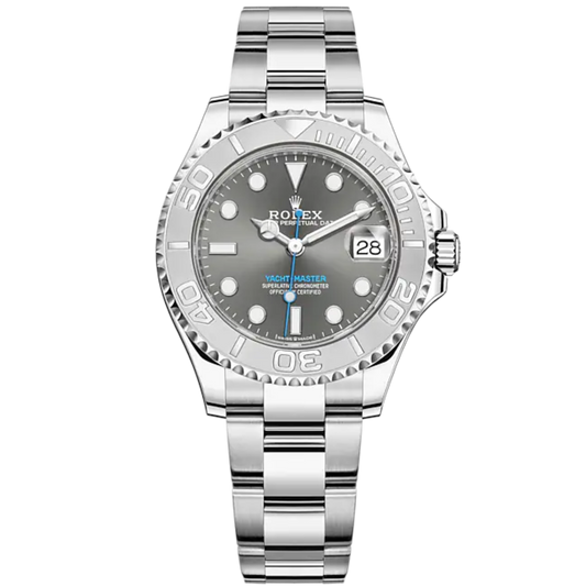 Yacht-Master 37 37mm Oyster Bracelet Oystersteel and Titanium with Slate Dial Bidirectional Rotatable Bezel