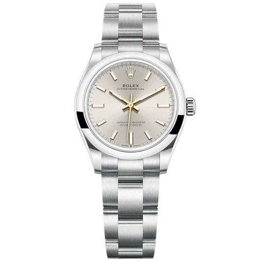 Oyster Perpetual 31 31MM Oyster Bracelet Silver Dial Domed Bezel