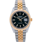 Rolex Datejust Ref. 126333 41MM Two Tone Yellow Gold Black Dial on Jubilee