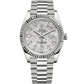 Rolex Day Date Ref. 228239 40MM White Gold Meteorite Dial with Baguette Markers