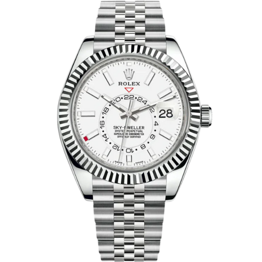 Rolex Sky-Dweller Stainless Steel White Dial on Jubilee 2023