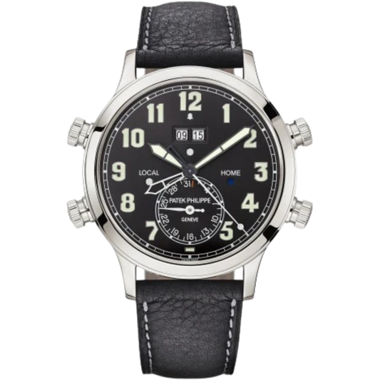 5520P Grand Complications 42.2mm Black Calfskin Strap Ebony Black Sunburst Dial Platinum Bezel
