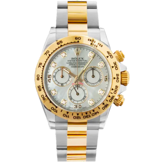 Rolex Daytona Ref. 116503 Two Tone Yellow Gold / SS White MOP Diamond Dial