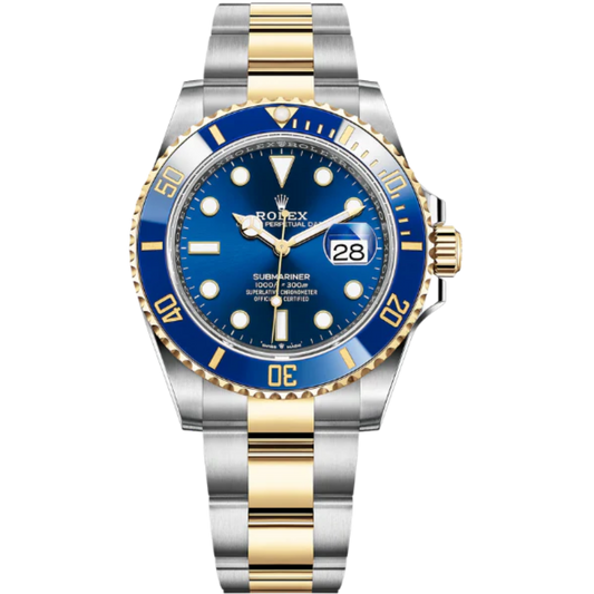 Rolex Submariner Date 41mm Gold/Steel Strap Blue Dial Yellow Gold Bezel