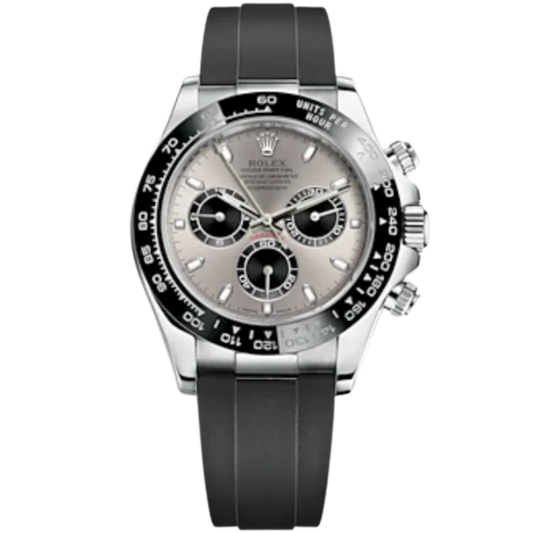 126519LN White Gold Daytona Silver Dial on Oysterflex