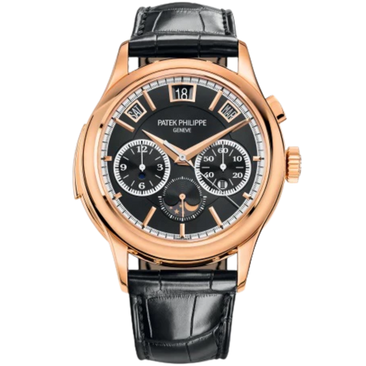 5208R-001 Grand Complications 42mm Matte Black Alligator Strap Ebony Black Sunburst Dial Rose Gold Bezel