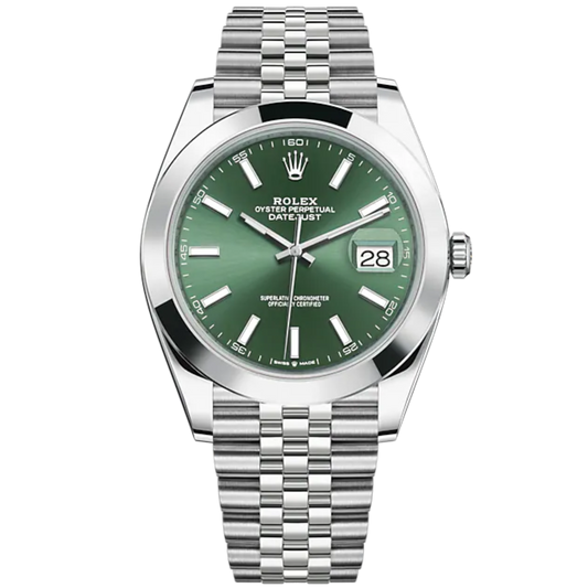 Datejust 41 41mm Jubilee Bracelet Oystersteel with Mint Green Dial Oystersteel Bezel