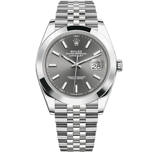 Datejust 41 41mm Oyster Bracelet Oystersteel with Slate Dial Oysterteel Bezel