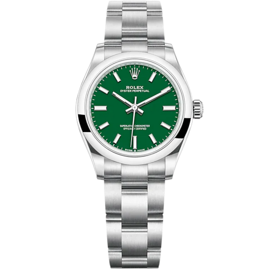 Oyster Perpetual 31 31MM Oyster Bracelet Green Dial Domed Bezel
