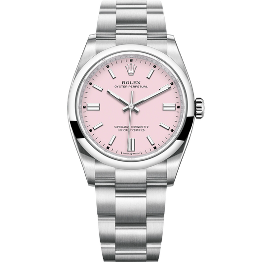 Oyster Perpetual 36 36MM Oyster Bracelet Candy Pink Dial Domed Bezel