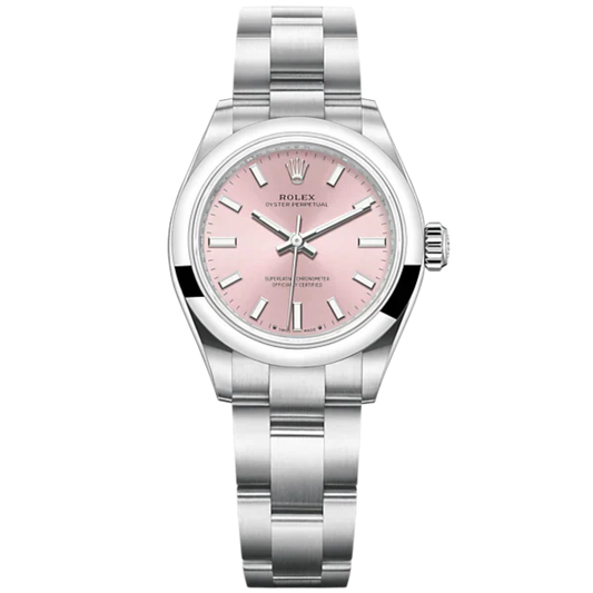 Oyster Perpetual 28 28MM Oyster Bracelet Pink Dial Domed Bezel