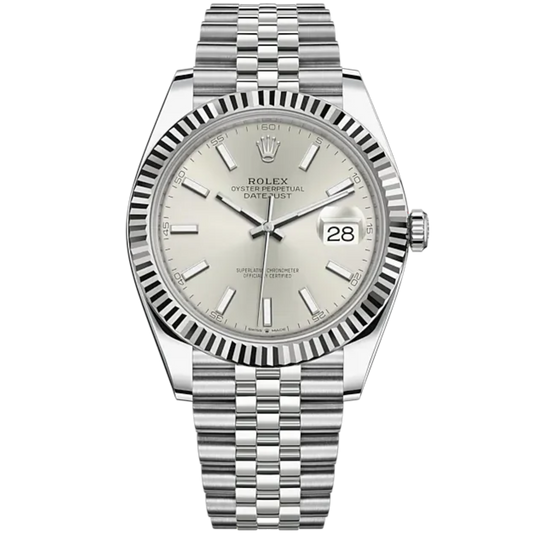 Rolex Datejust Ref. 126334 41MM Stainless Steel Silver Dial on Jubilee Fluted Bezel
