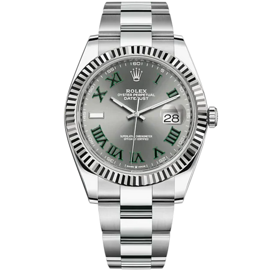 Rolex Datejust Ref. 126334 41mm Stainless Steel Wimbledon Dial on Oyster