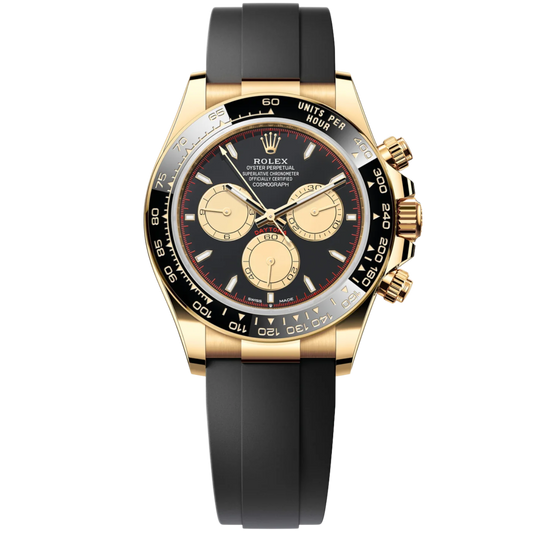 Rolex Daytona Ref. 126518LN Yellow Gold on Oysterflex Paul Newman Dial (Black Dial/Gold Subdials)