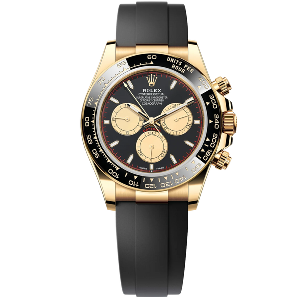 Rolex Daytona Ref. 126518LN Yellow Gold on Oysterflex Paul Newman Dial (Black Dial/Gold Subdials)