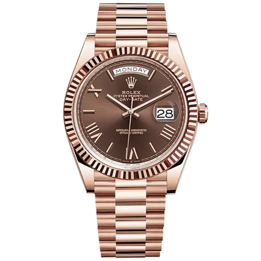 Rolex Day Date Ref. 228235 Rose Gold Chocolate Dial