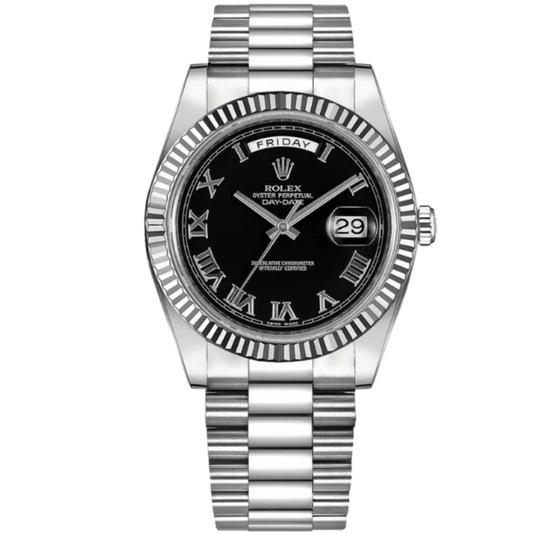 Rolex Day Date Ref. 218239 41MM White Gold Black Roman Dial