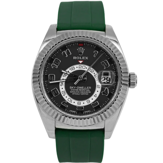 Rolex Skydweller Ref. 326139 White Gold Black Dial on Horus Strap