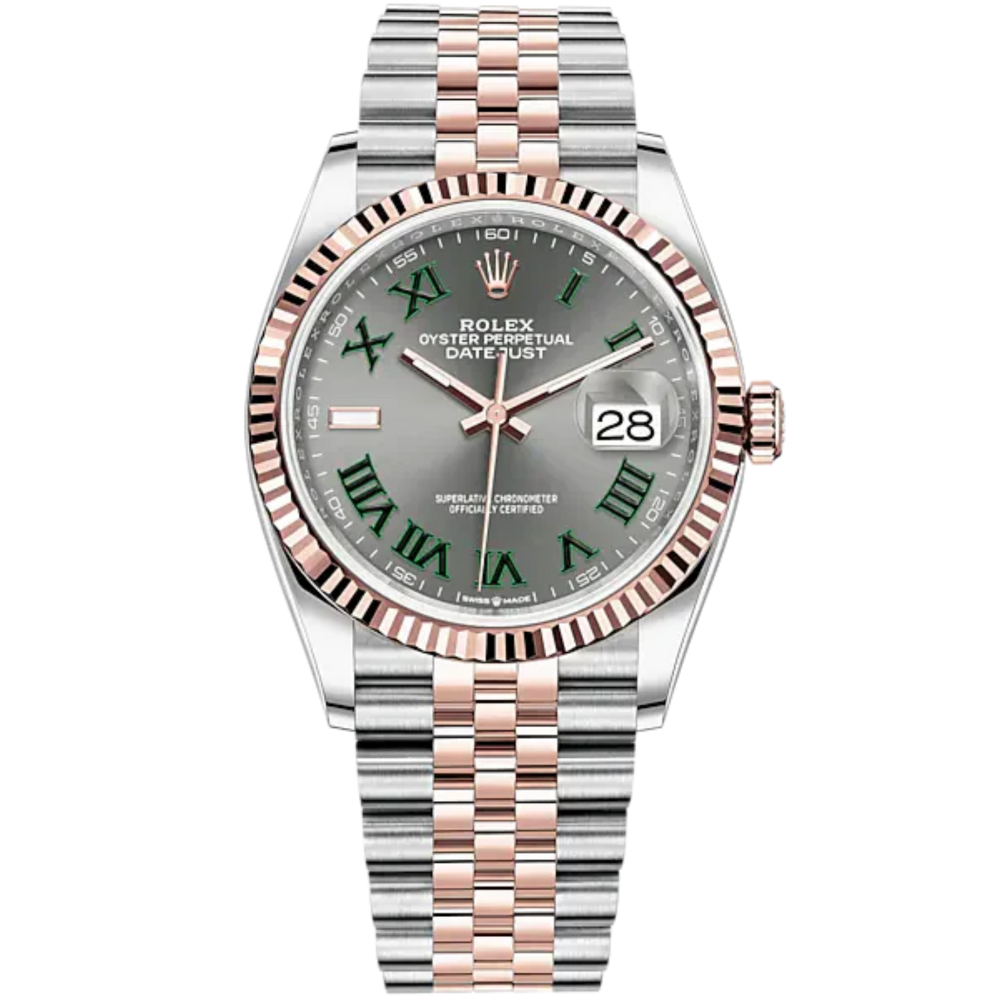 Rolex Datejust Ref. 126231 36MM Two Tone Wimbeldon Dial on Jubilee
