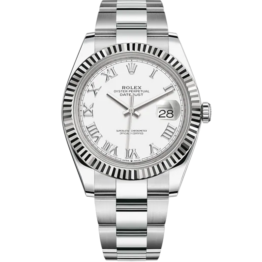 Rolex Datejust Ref. 126334 White Dial on Oyster Bracelet Fluted Bezel