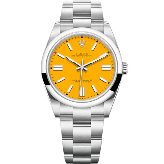 Rolex Oyster Perpetual Ref. 124300 41mm Yellow Dial