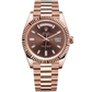Rolex Day Date Ref. 228235 40MM Rose Gold Chocolate Dial with Baguette Markers