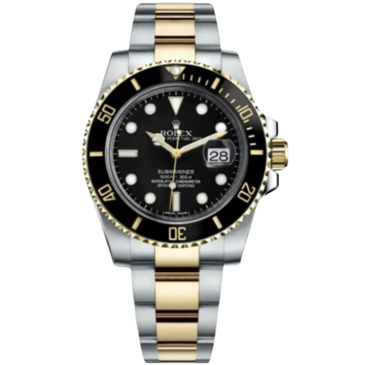Rolex Submariner Ref. 116613LN Two Tone Yellow Gold Black Dial