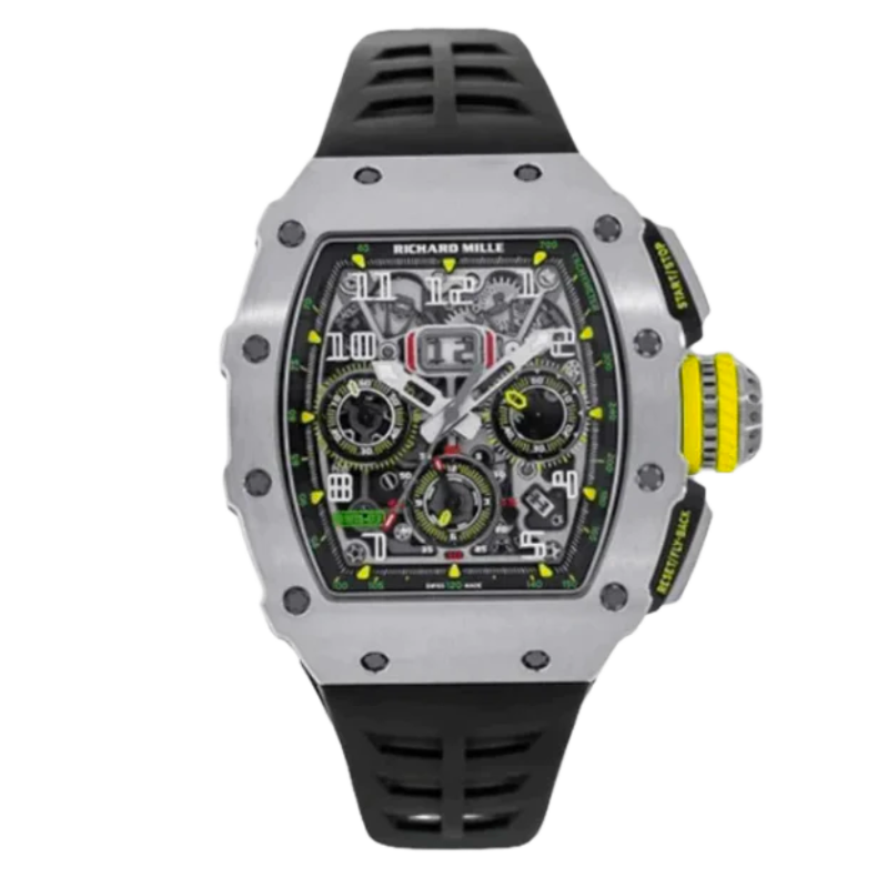 RM 011-03 Flyback Chronograph Automatic Rubber Titanium Case