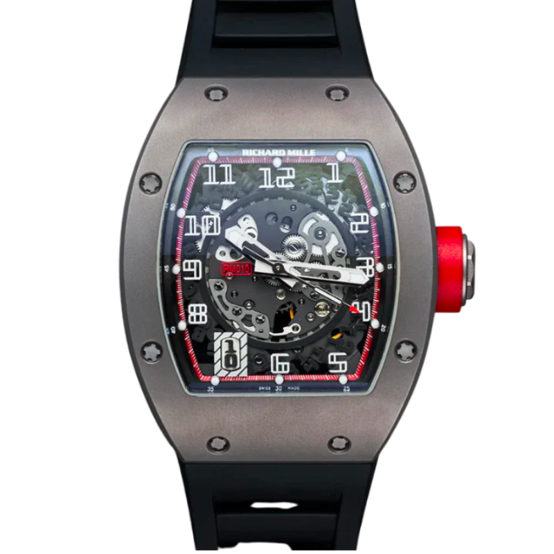 RM 010 Automatic Ginza Collection Rubber Strap Titanium Case